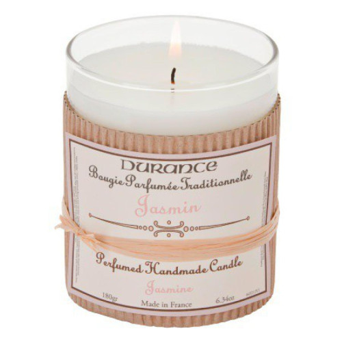 Durance - Bougie Traditionnelle DURANCE Parfum Jasmin SWANN - Meuble deco made in france