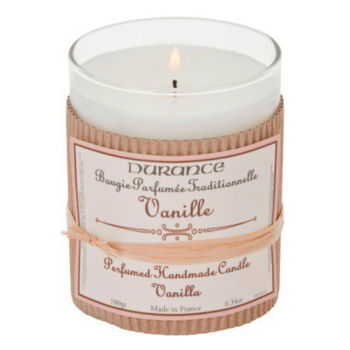 Durance - Bougie Traditionnelle DURANCE Parfum Vanille SWANN - Meuble deco made in france