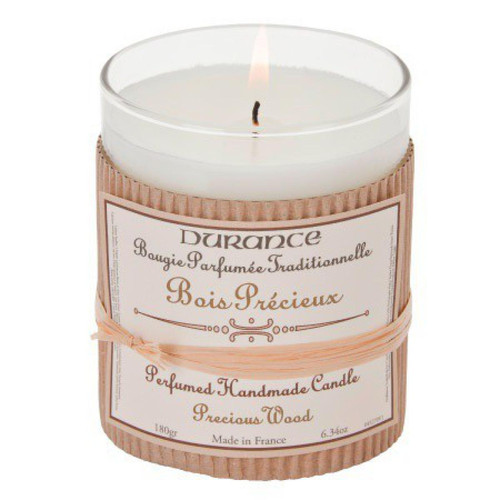 Durance - Bougie Traditionnelle DURANCE Parfum Bois Précieux SWANN - Meuble deco made in france