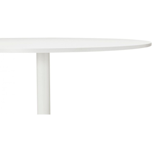 Table en bois ronde blanche EMMA Blanc 3S. x Home Meuble & Déco