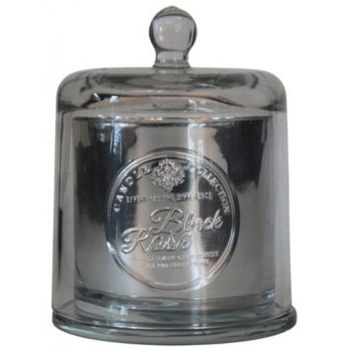 3S. x Home - Bougie Noire Parfum Rose Noire Cloche En Verre PERFUME - Collection Vintage Meubles et Déco
