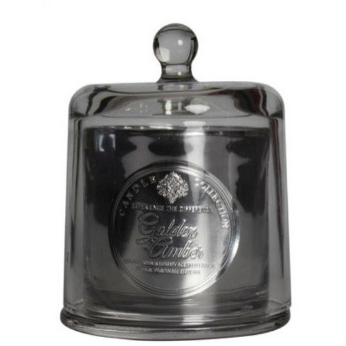 3S. x Home - Bougie Noire Parfum Ambré Cloche En Verre PERFUME - Mobilier Deco