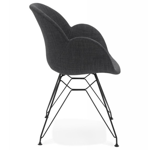 Chaise design En Tissu Gris ANTONNI 3S. x Home