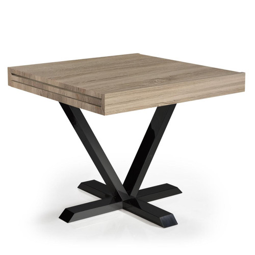 Table Basse Design Rétractable Effet Chêne Clair WELL 3S. x Home