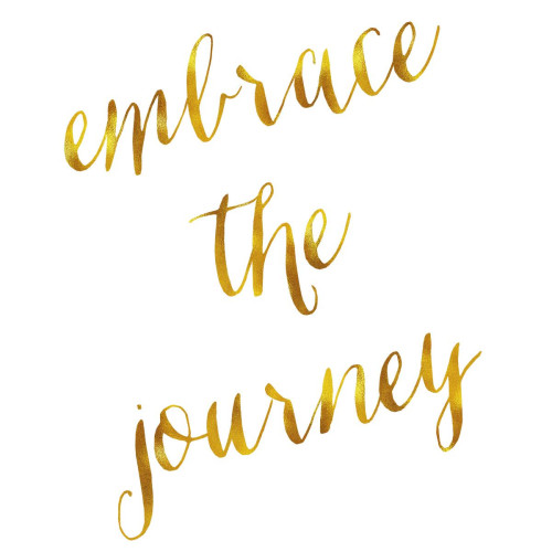 3S. x Home - Tableau Quotes Embrace the journey 50x50 - Tableau, toile