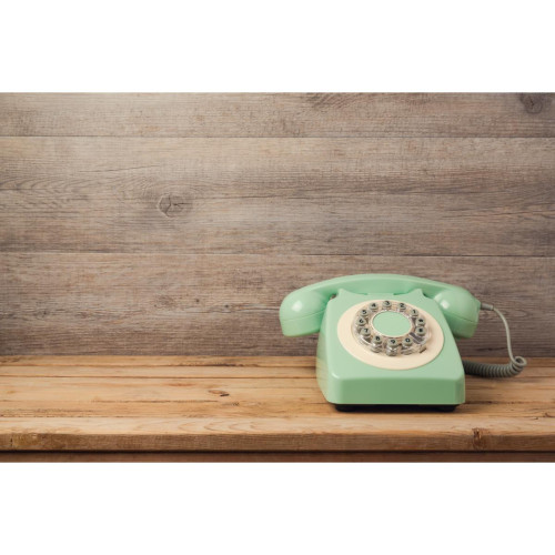 3S. x Home - Tableau Retro Vintage Retro Telephone 80x55 - Tableau, toile
