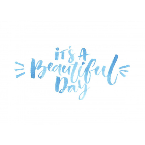 3S. x Home - Tableau Quotes Beautiful Day 80x55 - Tableau, toile
