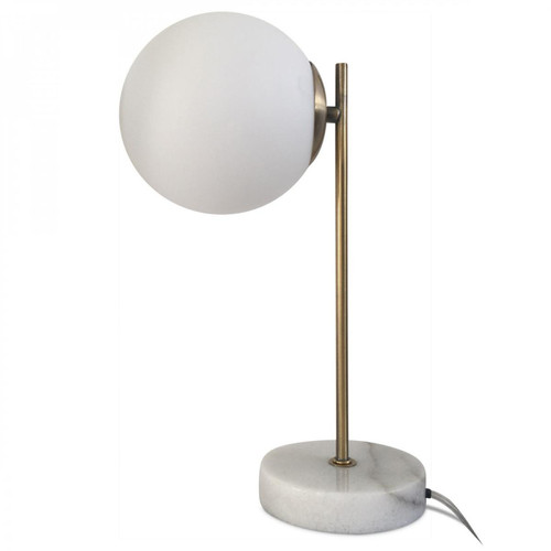 3S. x Home - Lampe Marbre Blanc PEDRO - Luminaire