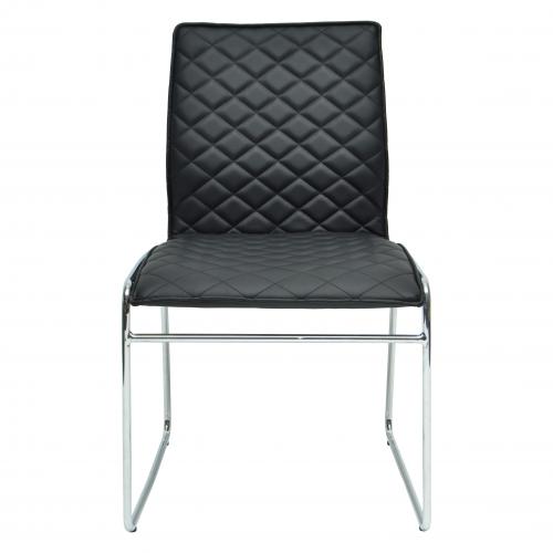 3S. x Home - Chaise Noire GIULIA - Soldes chaises, tabourets, bancs