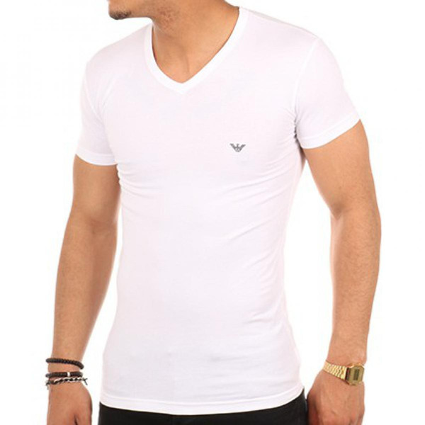 T-shirt - coton stretch Emporio Armani Underwear LES ESSENTIELS HOMME