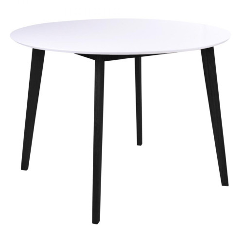 House Nordic - Table à Manger Ronde Scandinave Bicolore  OLE - Table basse blanche design