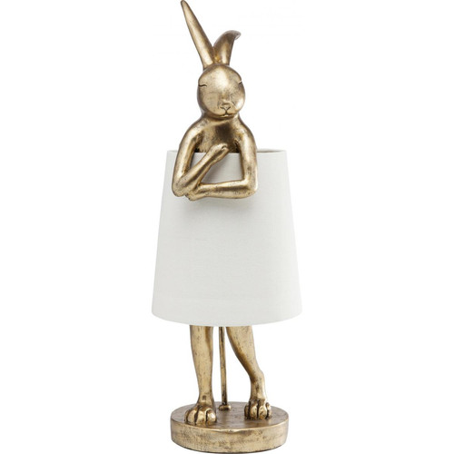 Kare Design - Lampe à Poser Lapin Doré CALEN - Kare Design