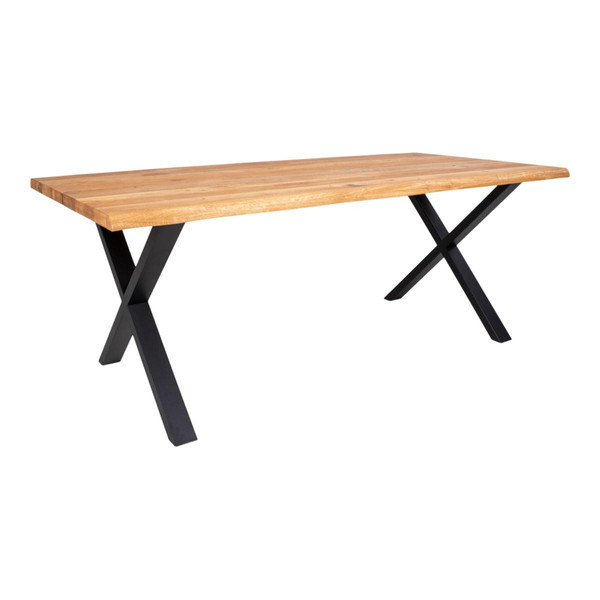 Table à Manger En Chêne Vernis 200x95xh76x4 cm LONTOU House Nordic