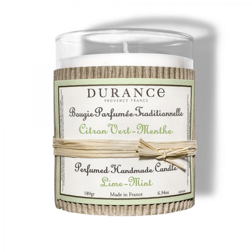 Durance - Bougie parfumée traditionnelle Citron vert Menthe - Sélection mode Bien chez soi