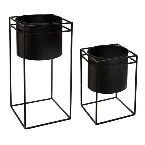 3S. x Home - Caches-Pots Métal Avec Support SITA - Panier Et Boîte Design