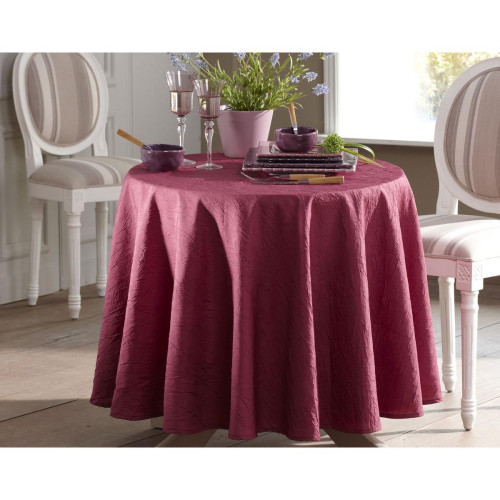 Becquet - Lot De 3 Serviettes Froissé Violet 45 x 45 cm - Promos serviettes de table