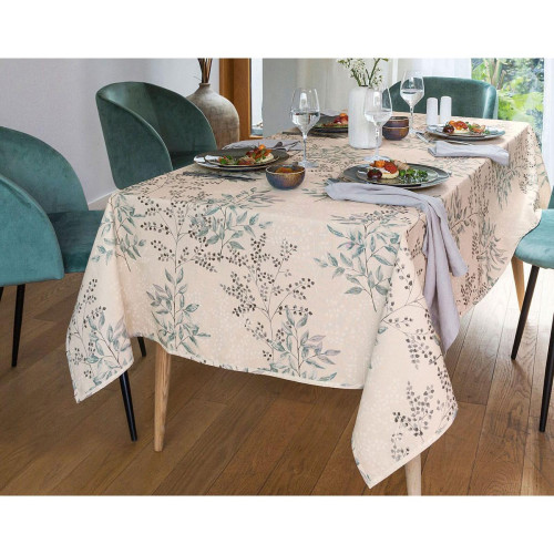 Becquet - Nappe Rectangulaire Motif Floral - Promos linge de table