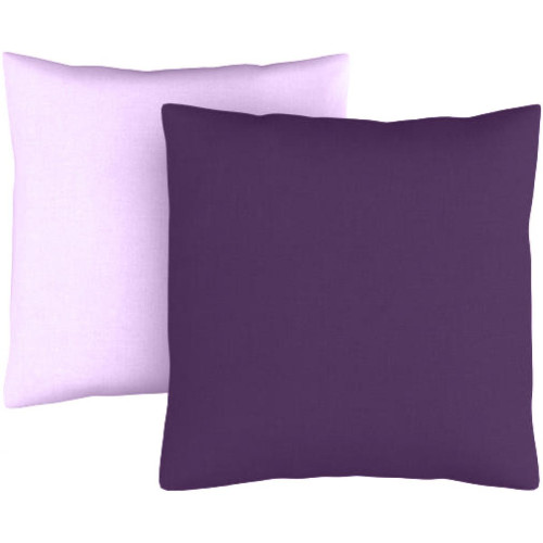 3S. x Tertio (Nos Unis) - Taie d'oreiller coton TERTIO® - Linge de lit violet