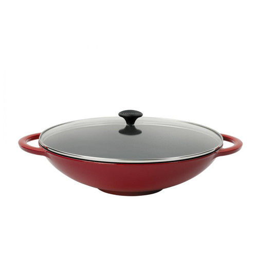 CHASSEUR - Wok 37 cm rouge - Promo La Cuisine Design