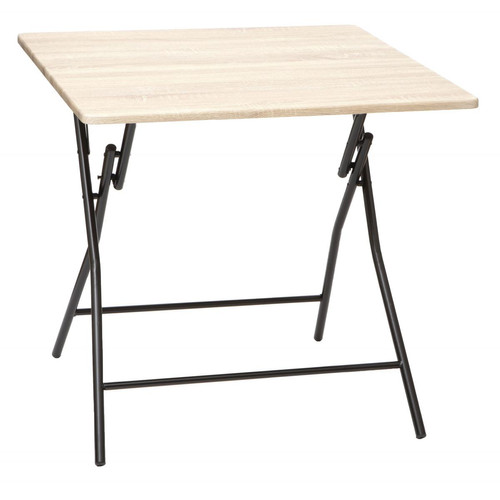 3S. x Home - Table Pliante En Bois 80x80cm - Mobilier Deco