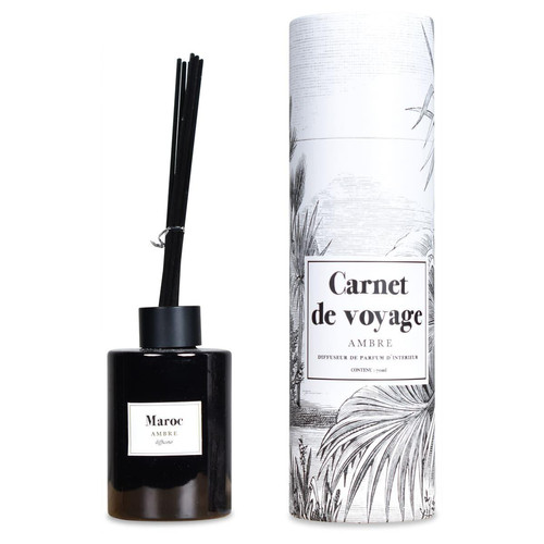 3S. x Home - Diffuseur Avec Sticks Carnet De Voyage Ambre 100Ml - Bougies et parfums d'intérieur