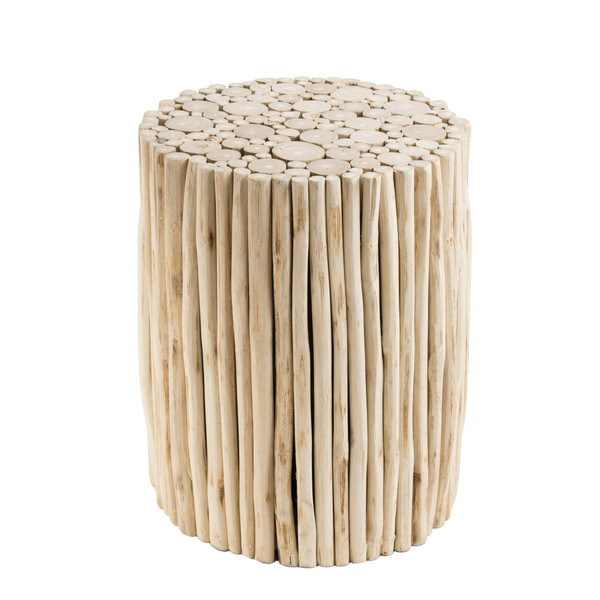 TableD'Appoint CLARA Ronde Bois Nature Petites Branches MACABANE