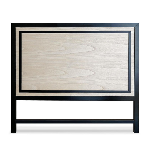 3S. x Home - Tête de lit Framet 140cm Chêne et Noir - Sélection meuble & déco Scandinave