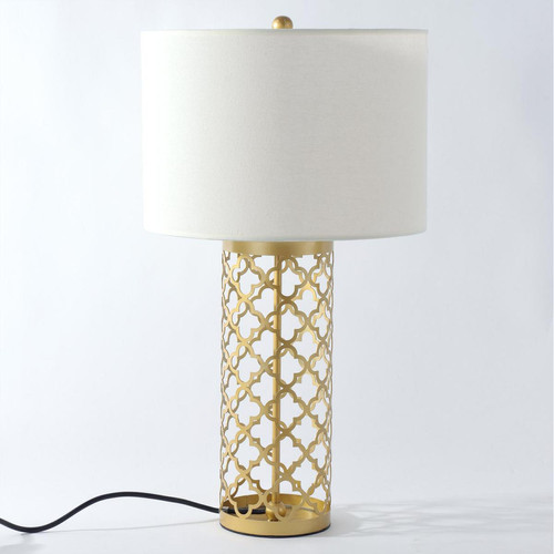 3S. x Home - Lampe de Table Tunis Métal Or - Collection ethnique meuble deco