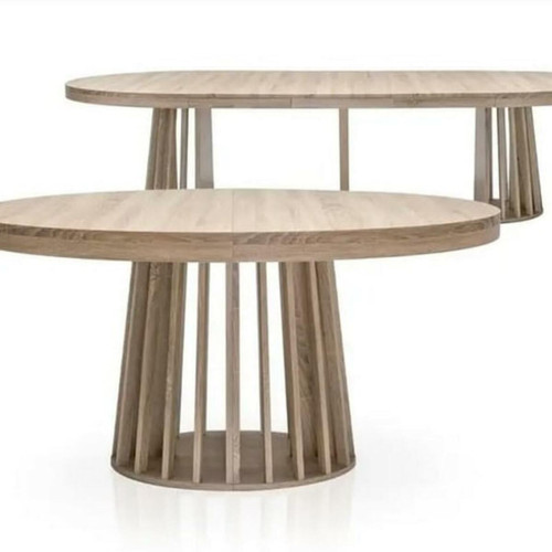 Table ovale extensible Eliza Chaîne clair Chêne 3S. x Home Meuble & Déco