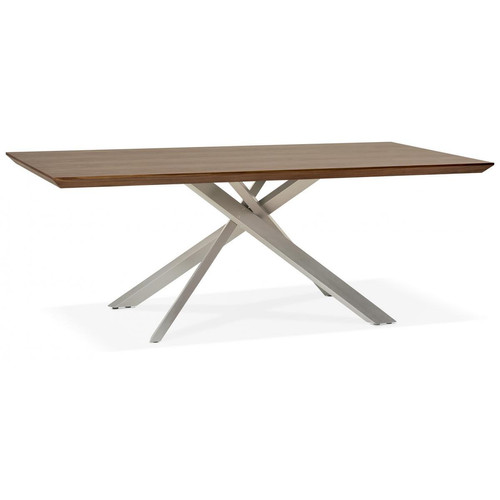 3S. x Home - Table à Dîner SCHUYLER Marron - Table Salle A Manger Design
