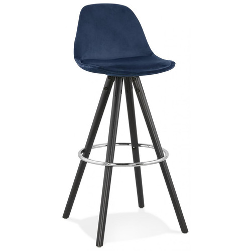 3S. x Home - Tabouret de Bar RICHELLE 75cm Bleu - Sélection meuble & déco Intemporel