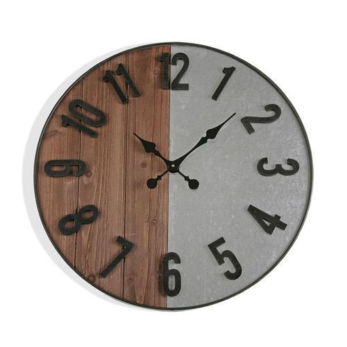 3S. x Home - Horloge Murale Métal BII 60cm - Promo Meuble & Déco
