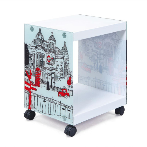 3S. x Home - Table D'Appoint LONDONCUBE Blanc - Table basse