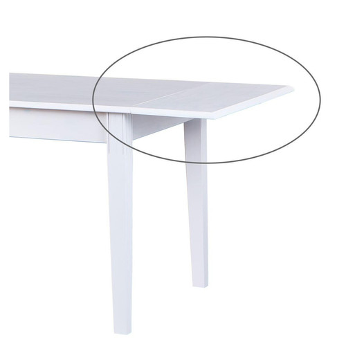 3S. x Home - Rallonge De Table WESTERLAND Blanc - Sélection meuble & déco Maison de campagne