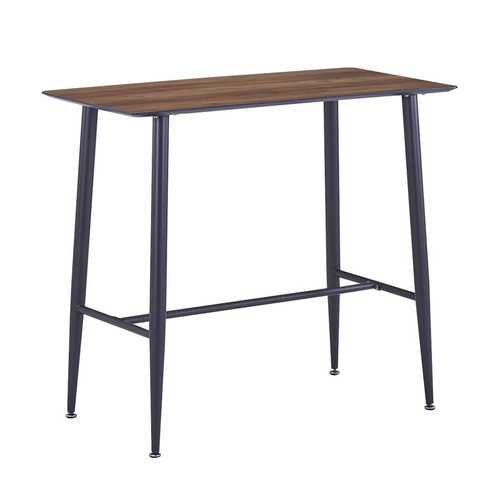 3S. x Home - Table Mange Debout Imitation Bois 115X60X102cm - Table