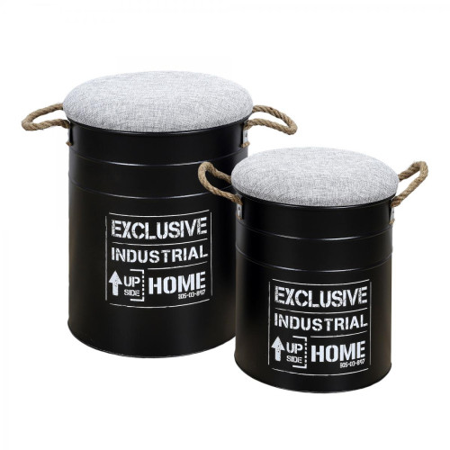 3S. x Home - Pouf Gigogne Baril Dock X2 - Mobilier Deco