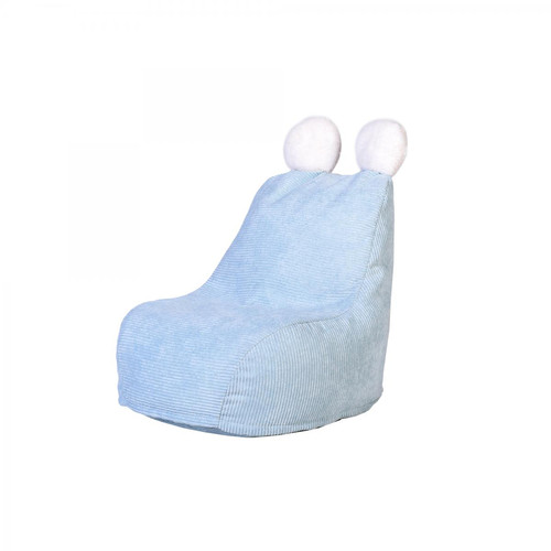 3S. x Home - Fauteuil Poire Enfant Bleu TED - Chaise, fauteuil enfant