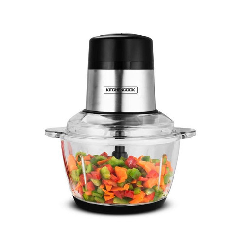 Kitchencook - Mini Hachoir électrique Mixpod2000 - 2L - Noir - Appareil de Cuisson et préparation culinaire