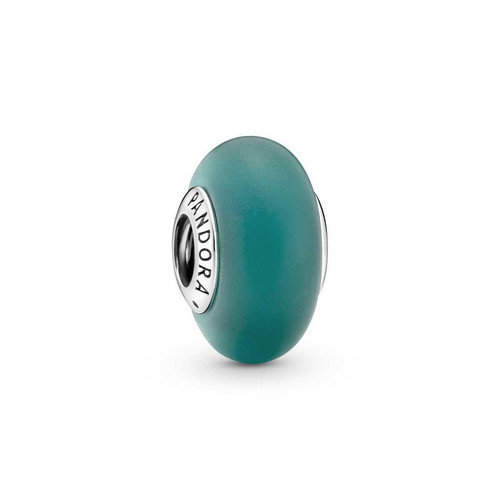 Pandora - Charm Verre de Murano Vert Mat Pandora Moments - Argent - Cadeau accessoires femme Noel