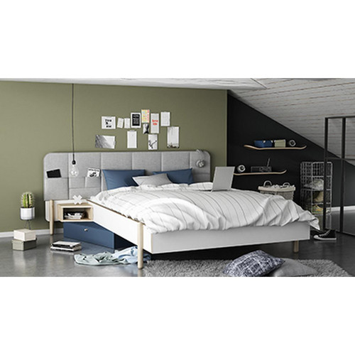 3S. x Home - Lit 140x200cm SWAG - Meuble deco made in france