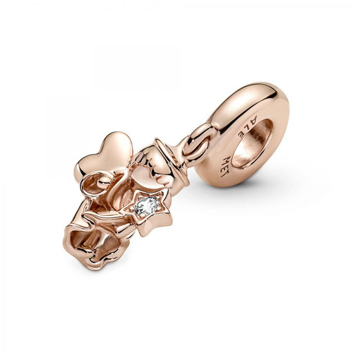 Charm Pendant Ange à Ailes en forme de Cœur Pandora Moments - Rose gold Bijoux