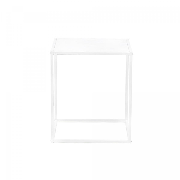 Table/bout de canape en métal blanc Style Industriel Table basse