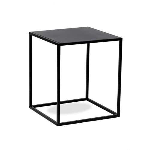 3S. x Home - Table/bout de canape en métal noir Style Industriel - Sélection meuble & déco Industriel