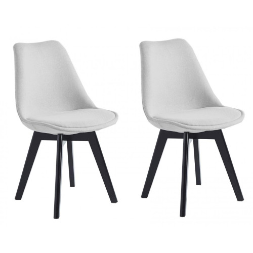 3S. x Home - Lot de 2 chaises scandinaves Gris - Meuble Et Déco Design