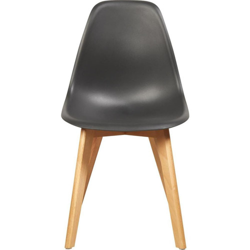 3S. x Home - Lot de 6 Chaises Noir SACHA - Chaise Design