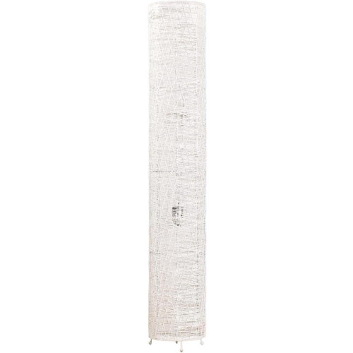 3S. x Home - Lampadaire cylindre en rotin Blanc - Meuble Et Déco Design