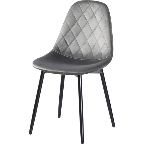 3S. x Home - Chaise HONFLEUR Gris  - Chaise Et Tabouret Et Banc Design