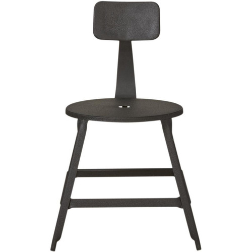 3S. x Home - Chaise Loft Métal Industriel Noir - Chaise Et Tabouret Et Banc Design