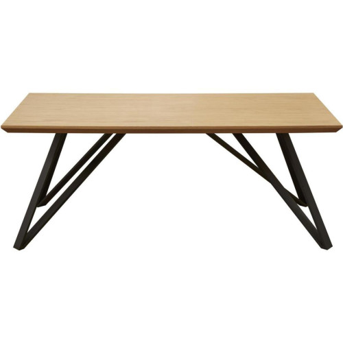 3S. x Home - Table basse St Mortiz Noir & Marron - Table d appoint noire