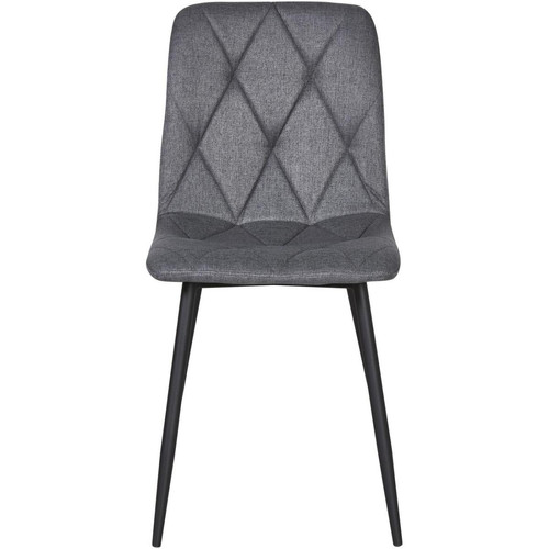 3S. x Home - Chaise Samy Gris Anthracite - Chaise Et Tabouret Et Banc Design